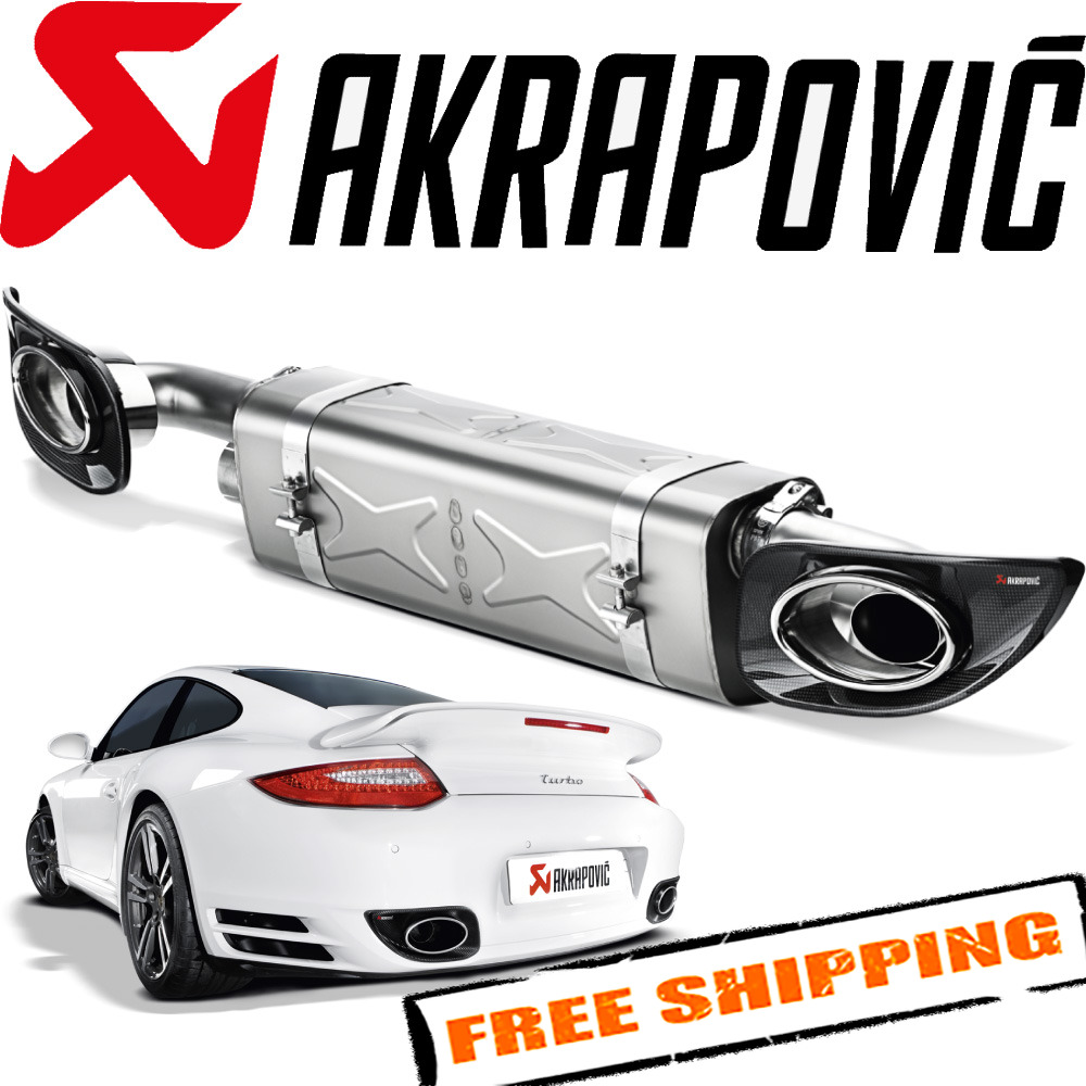 Akrapovic Slip-On Titanium Exhaust for 10-13 Porsche 911 Turbo/Turbo S (997 FL)