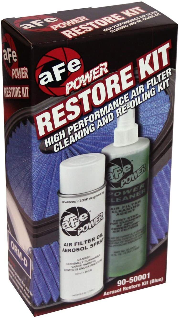aFe Power Air Filter Restore Kit Cleaner & Aersol Oil Blue 90-50001