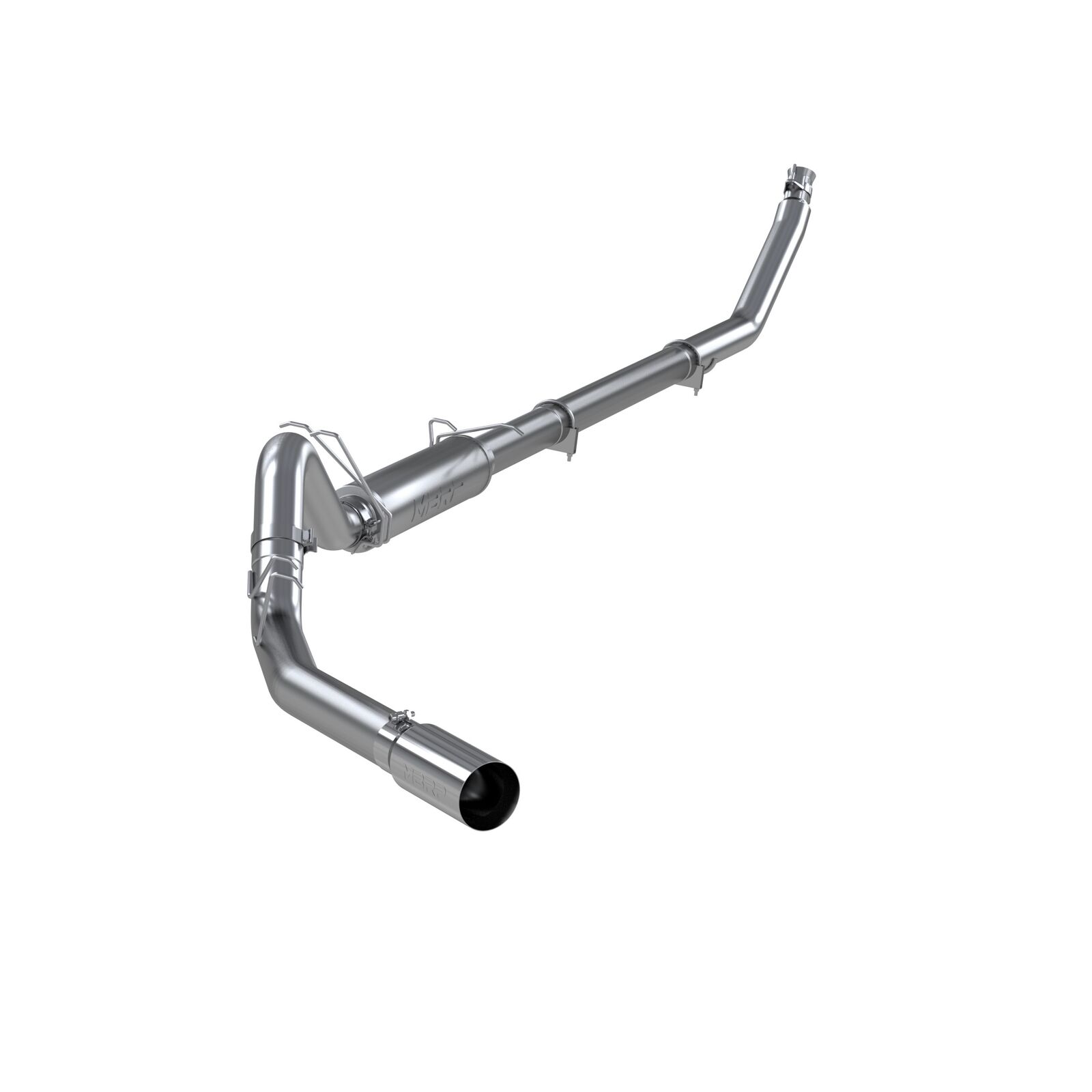 Fits 1998-2002 Dodge Ram 2500 4in. Exhaust System; Single Side; T304 - S6100304