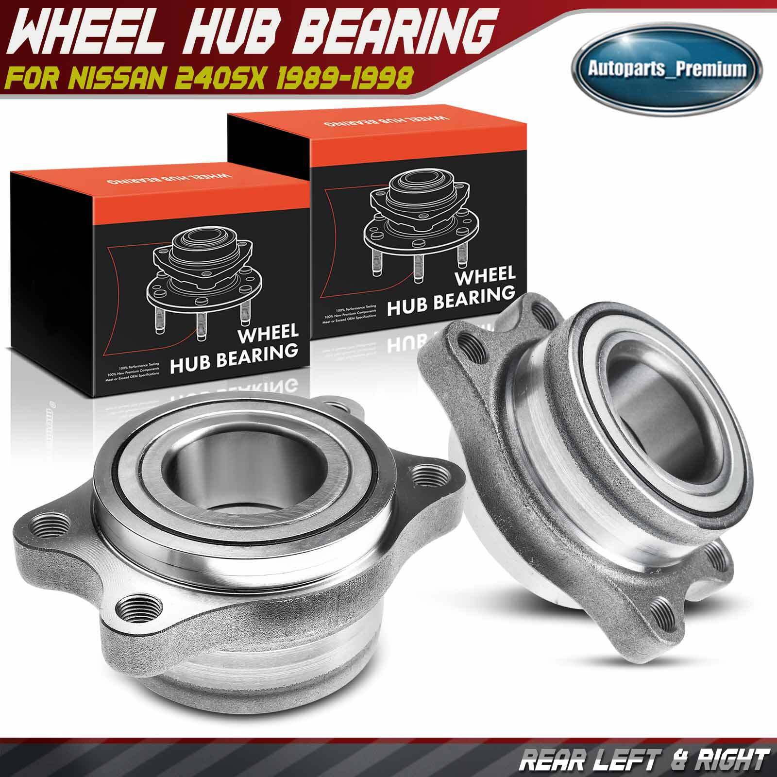 2x Rear Left & Right Wheel Hub Bearing Assembly for Nissan 240SX 1989-1998 2.4L