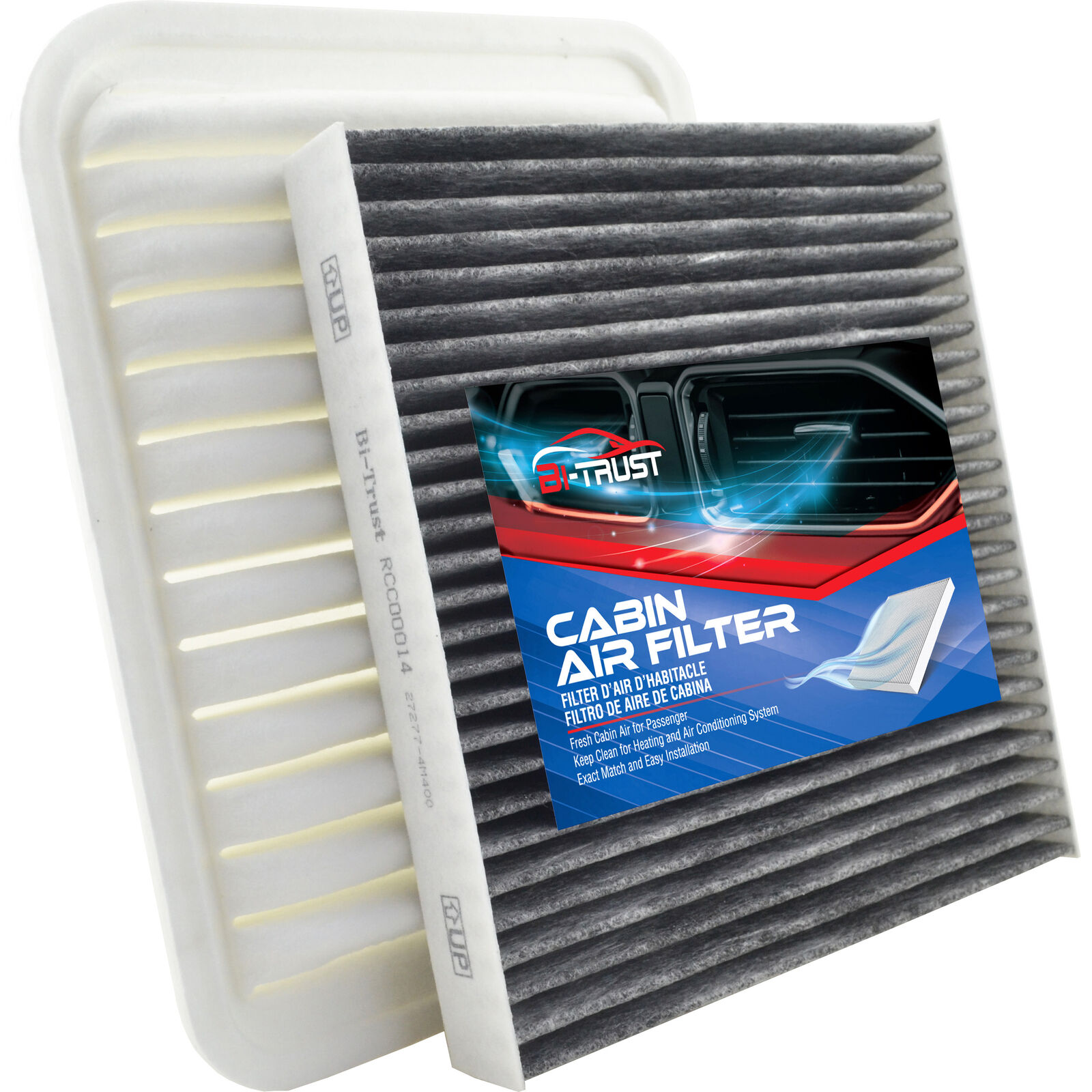 Engine and Cabin Air Filter Kit for Mitsubishi Outlander 2014-2020 Sport 13-22