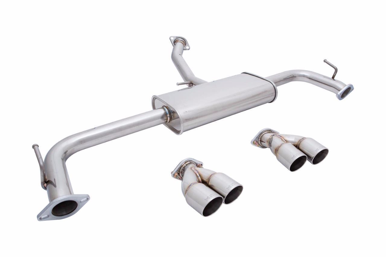 MEGAN RACING QUAD STAINLESS STEEL TIPS AXLE BACK EXHAUST FOR 15-UP LEXUS NX200t