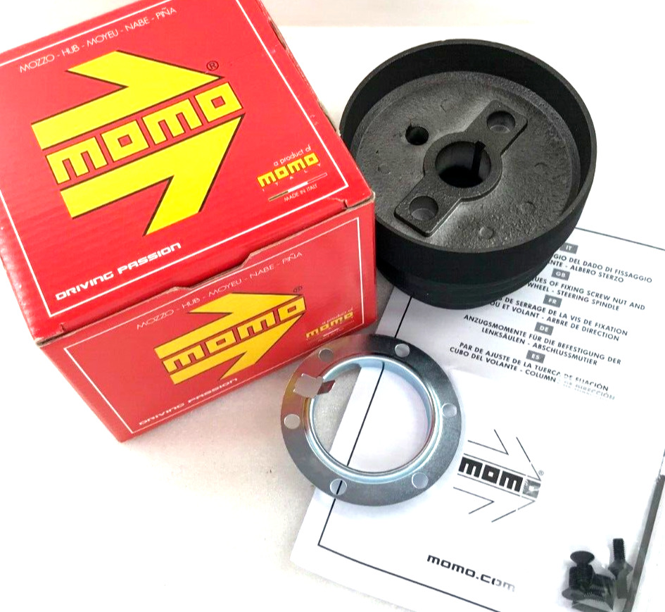 Genuine Momo steering wheel hub boss kit MK3901. Ferrari Mondial, GTO, 308 etc
