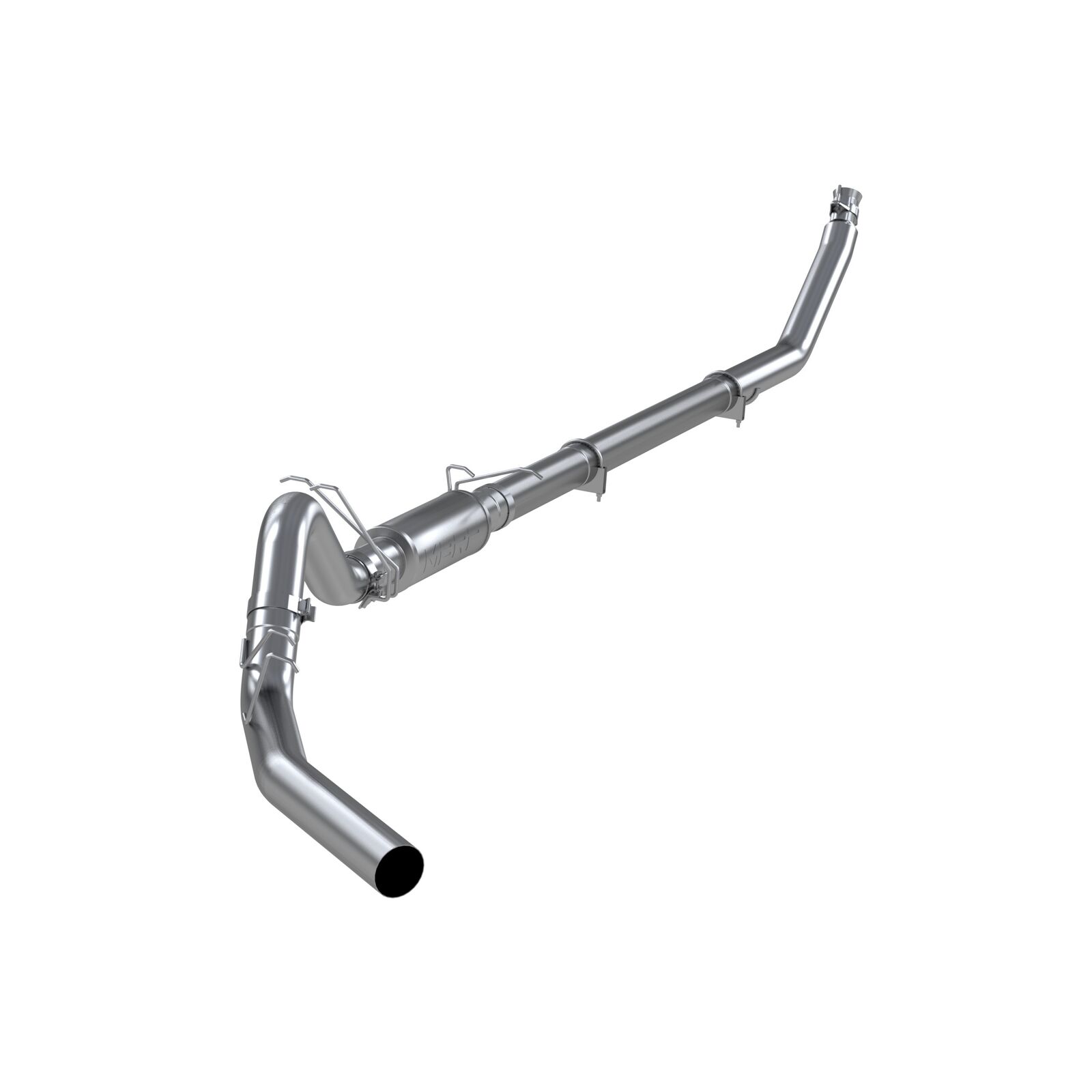 Fits 1998-2002 Dodge Ram 2500 4in. Exhaust System; Single Side - S6100P