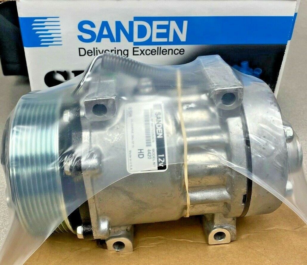 OEM Sanden Flex direct mount 4028, 4310, 4420 A/C Compressor w/Clutch 8grv 12v
