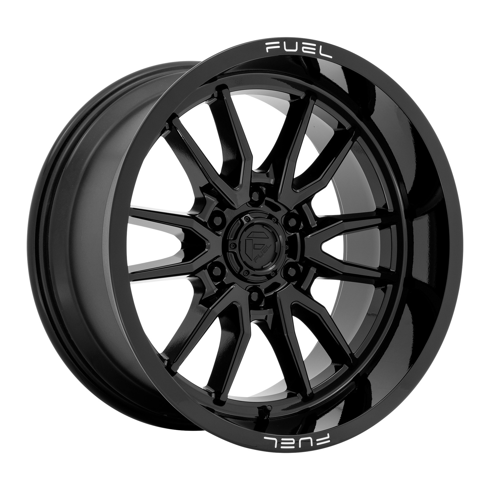 1 New 17X9 6X139.7 -12 Fuel 1PC D760 Clash Gloss Black Wheel/Rim