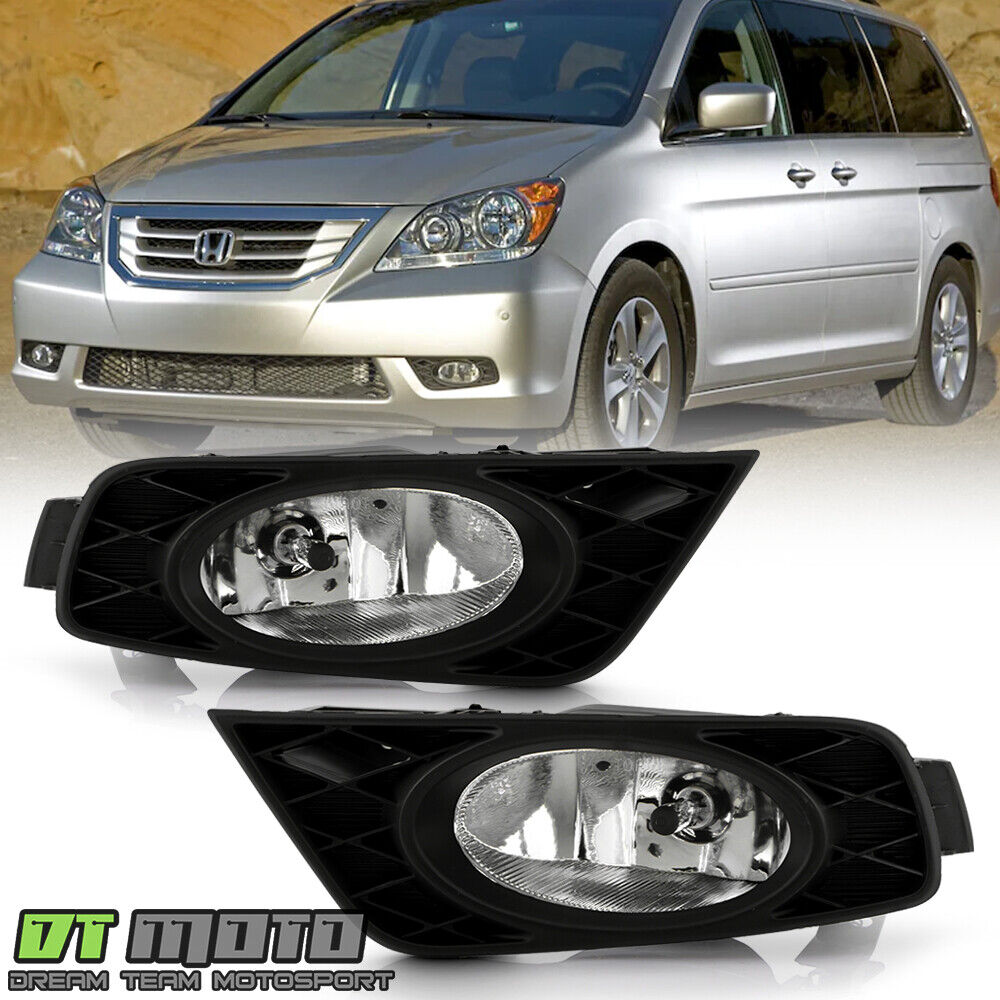 For 2008-2010 Honda Odyssey Bumper Driving Fog Lights Lamp w/ Switch Left+Right