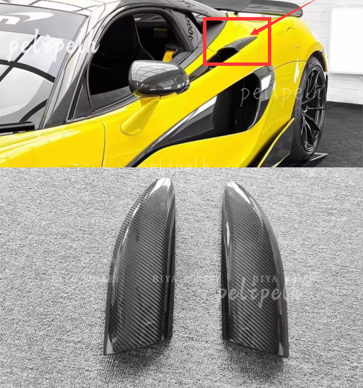 Real carbon fiber Side Rear fenders Upper air inlet  For McLaren 540C 570S 600LT