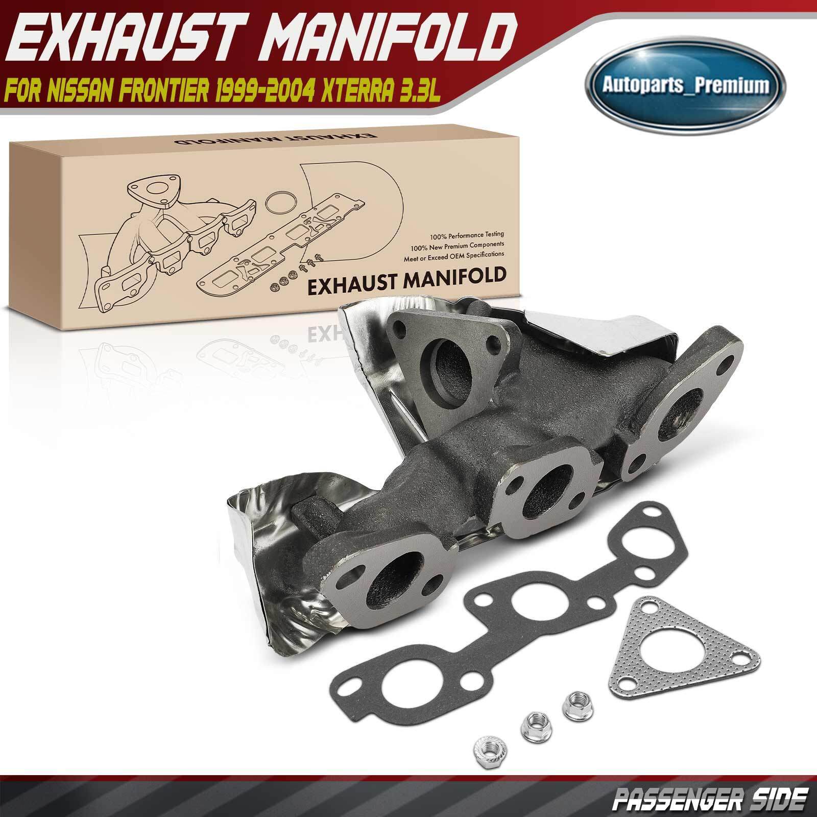 Right Exhaust Manifold w/ Gasket for Nissan Frontier 1999-2004 Xterra 00-04 3.3L