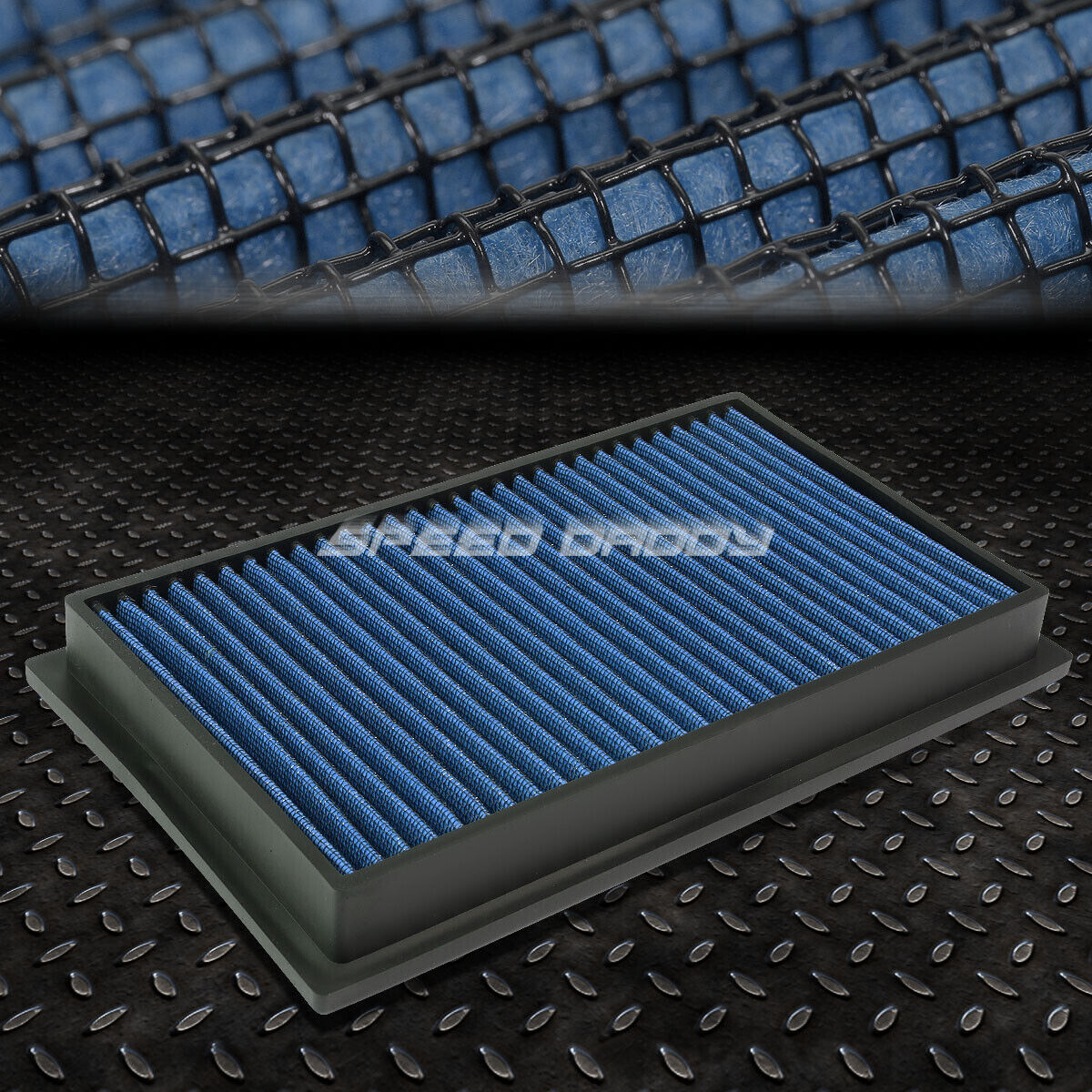 For Nissan/Infiniti/Scion Blue Reusable/Washable Drop In Air Filter Panel Blue