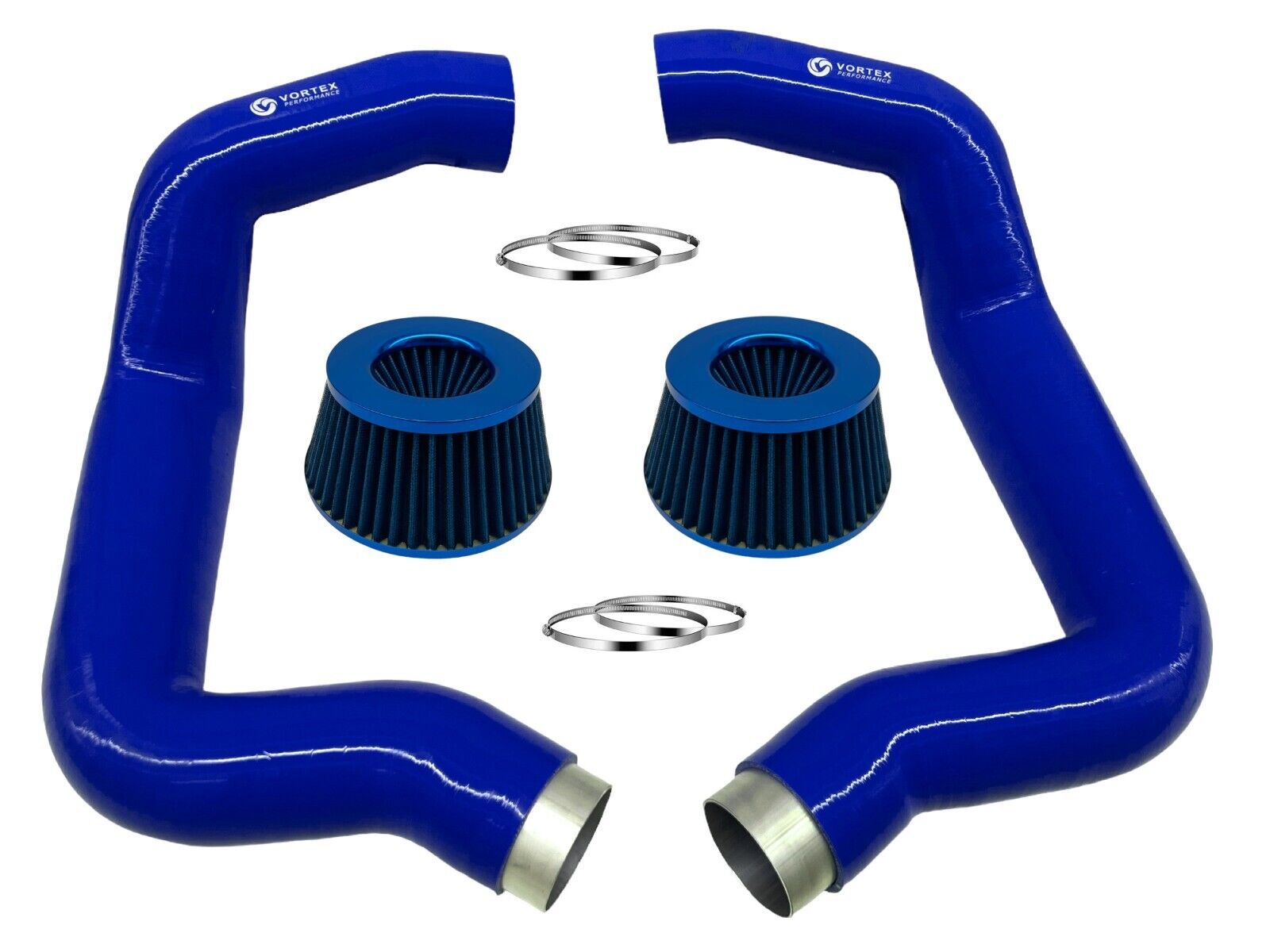 for BMW F90 M5 M8 G30 M550I Full Front Mount air intake - BLUE +2 BL air filters