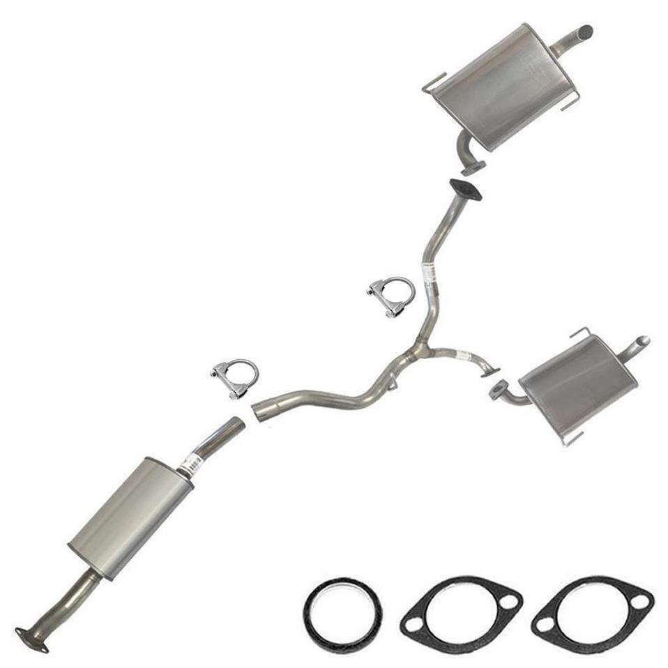 Stainless Steel Resonator Mufflers Exhaust System Kit fits: 2006-09 Outback 2.5L