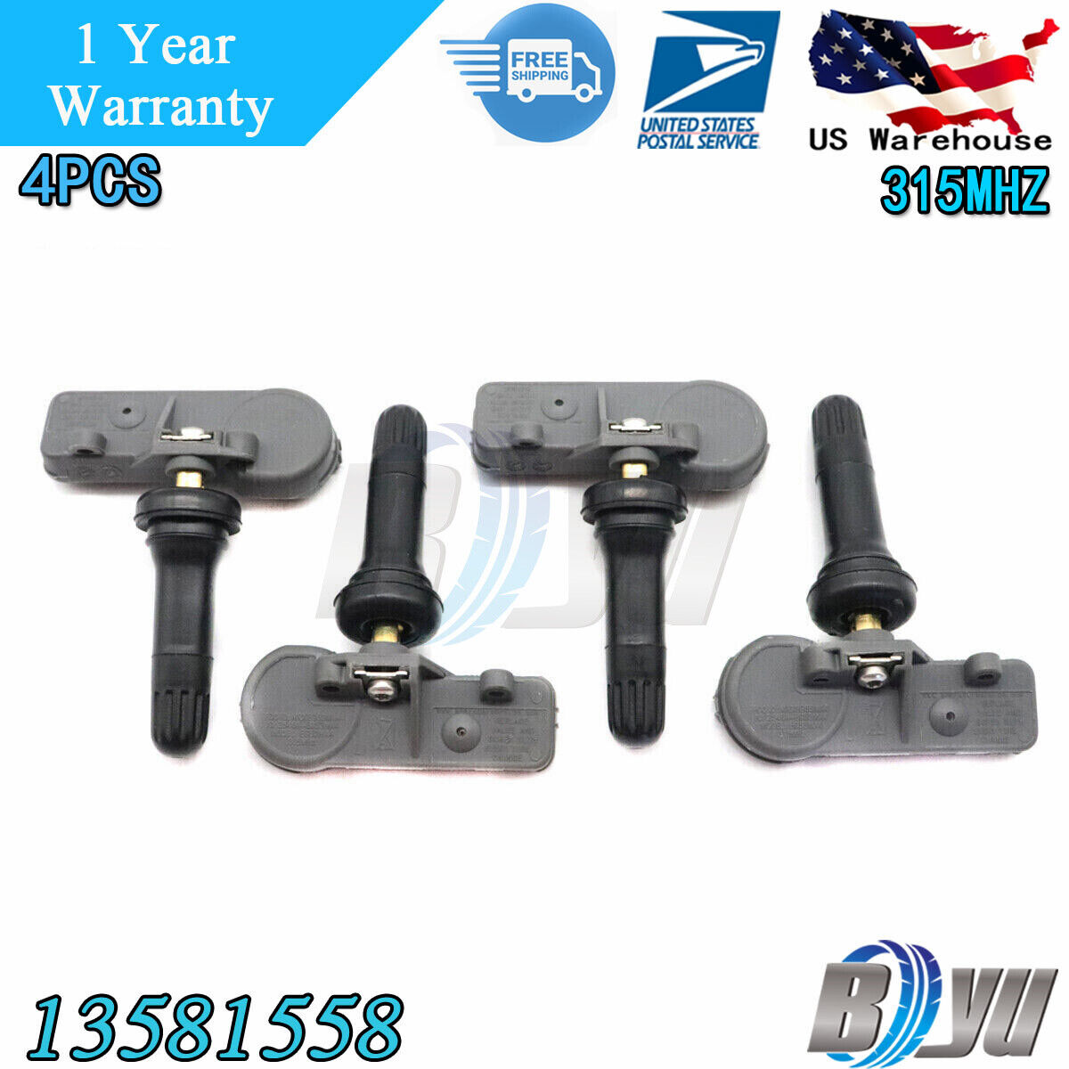 13586335 New Tire Pressure Monitoring Sensors TPMS For Chevy GMC GM 13581558