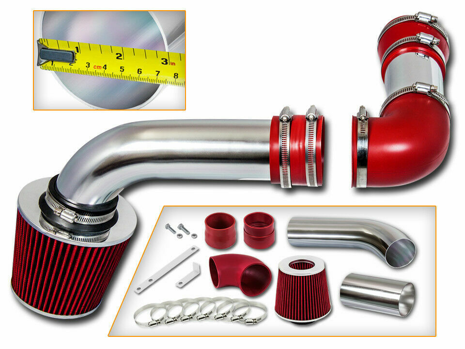 RED COLD AIR INTAKE SYSTEM+FILTER FOR 88-89 Trans AM Firebird Formula 5.7 5.0