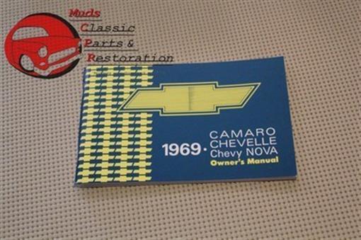 1969 69 Chevy Chevrolet Camaro Chevelle Chevy II Nova Owners Manual New
