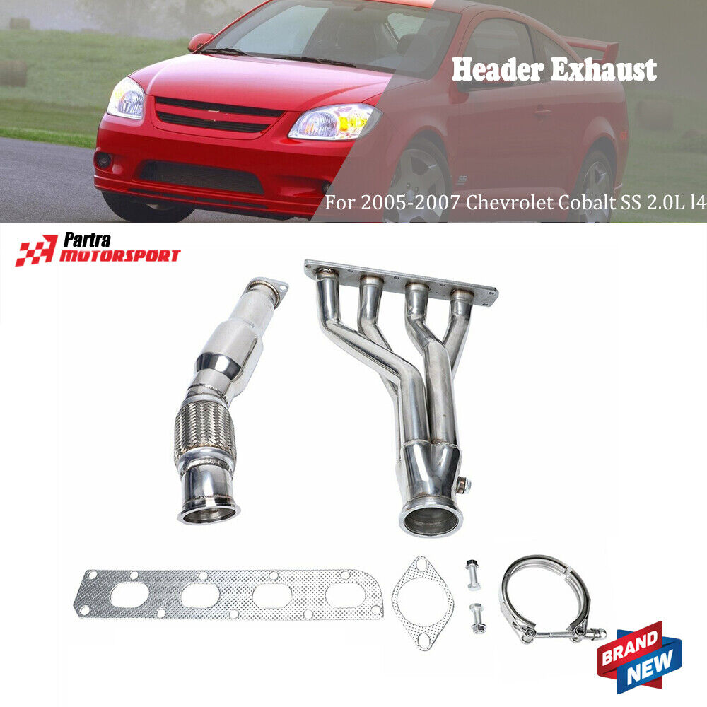 For 05-07 Chevrolet Cobalt SS 2.0L l4 Racing Header Manifold & Downpipe Exhaust