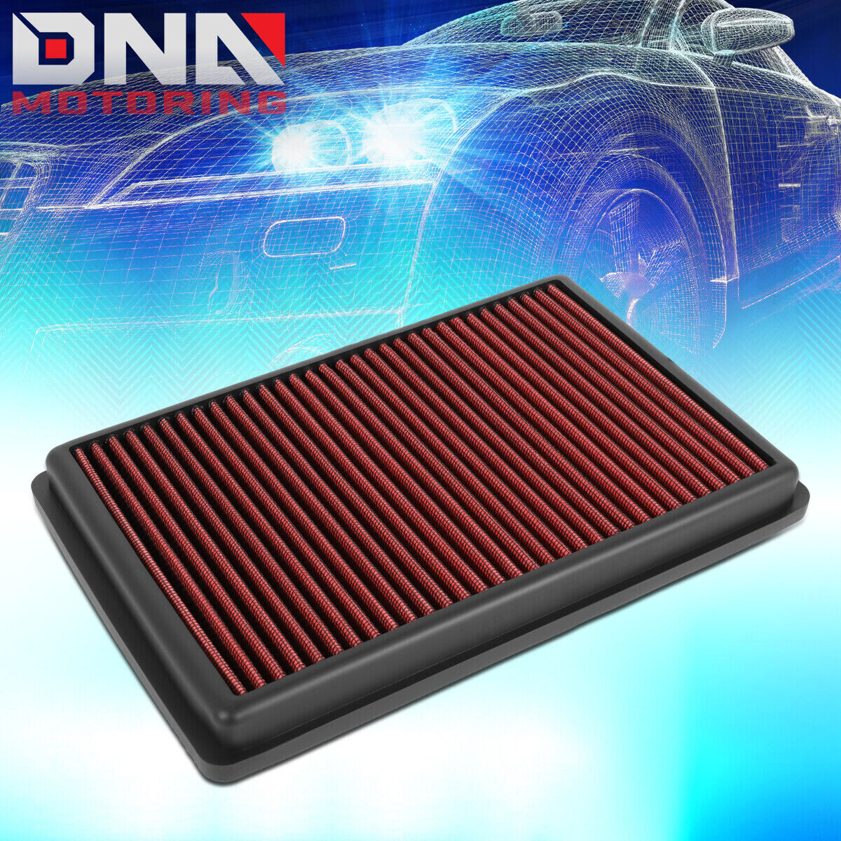 FOR 2019-2020 ACURA RDX 2.0L RED HI-FLOW ENGINE DROP-IN AIR FILTER INTAKE PANEL