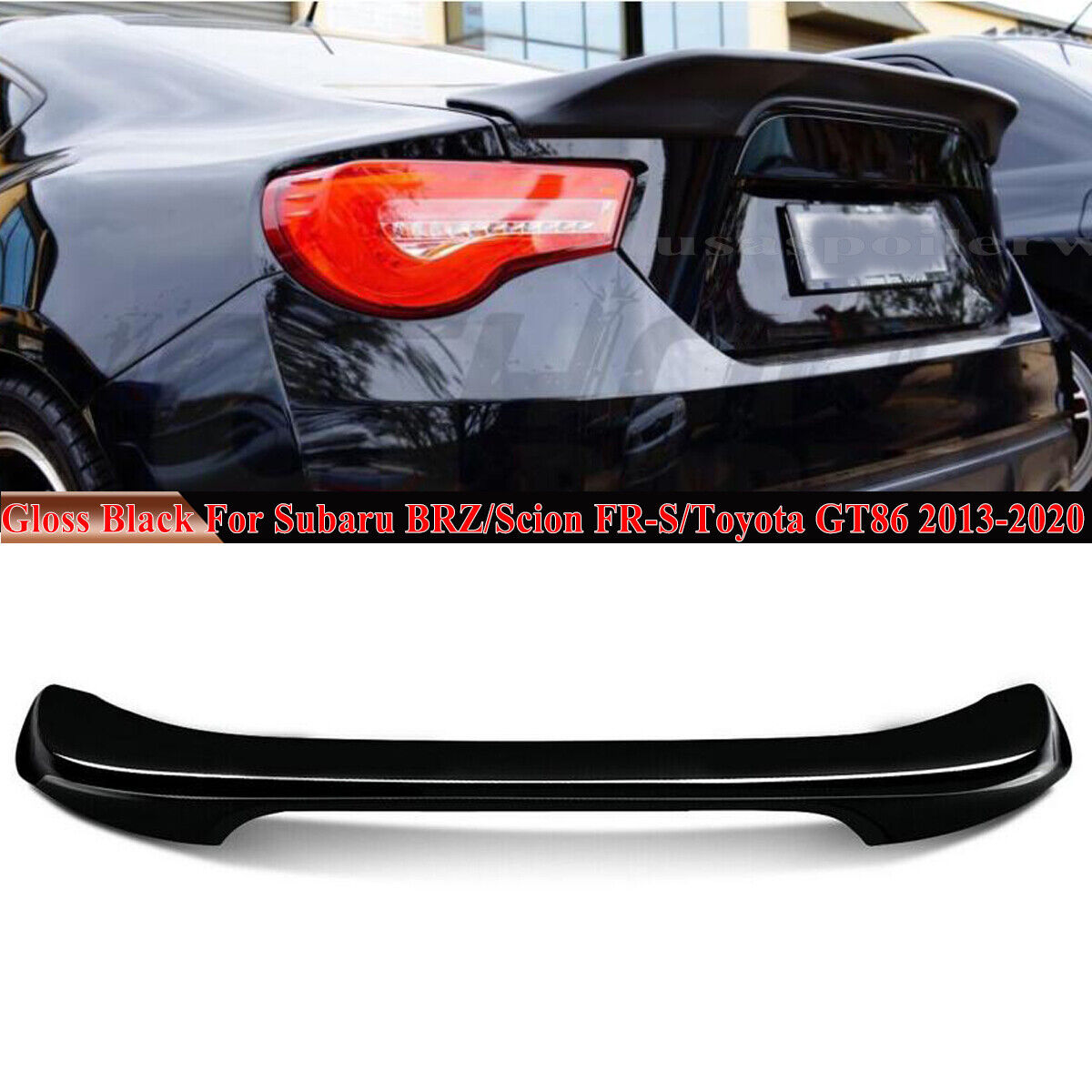 For Toyota FRS 86 Subaru BRZ 2013-20 GLOSS BLACK Duckbill Trunk Spoiler Wing Lip