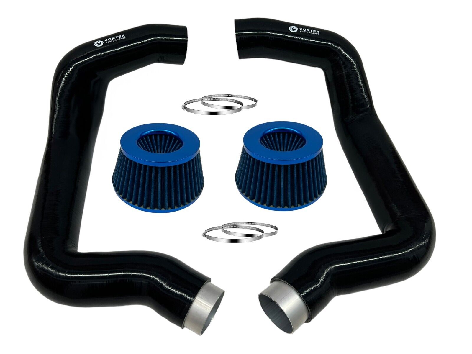 for BMW F90 M5 M8 G30 M550I Full Front Mount air intake - BLACK (2 air filters)P