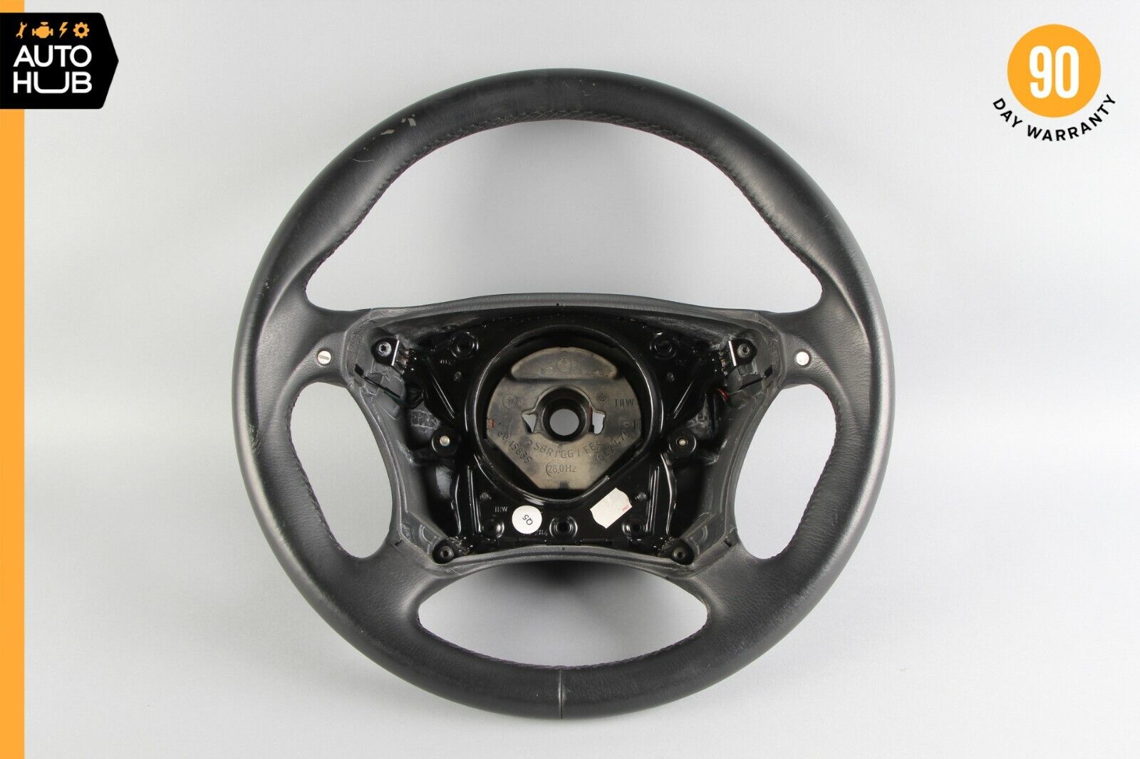 03-06 Mercedes W220 S55 CL55 AMG Sport Steering Wheel w/ Paddle Shifters Black