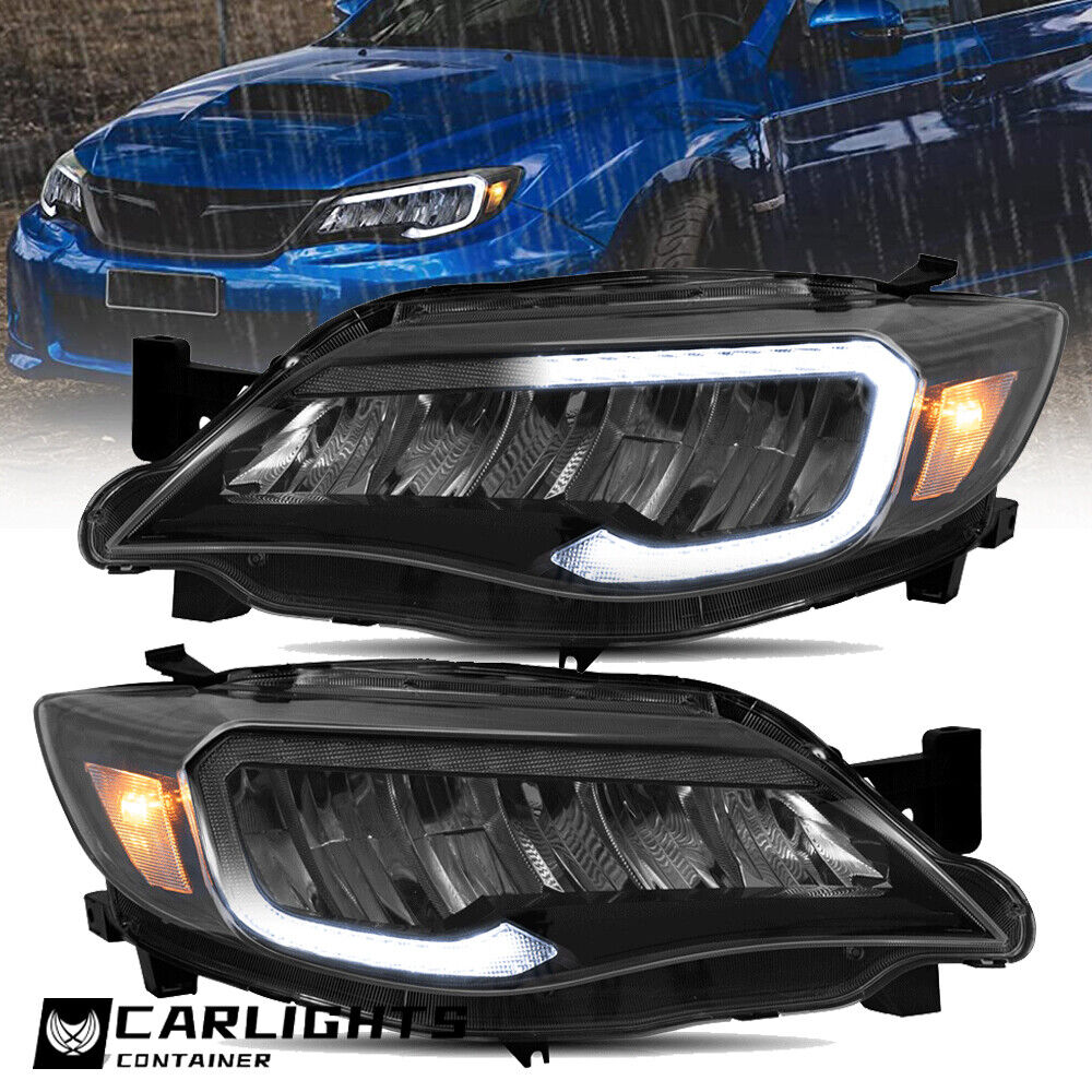 VLAND LED Headlights For Subaru Impreza 2008-11 WRX 2012-14 w/Startup Animation