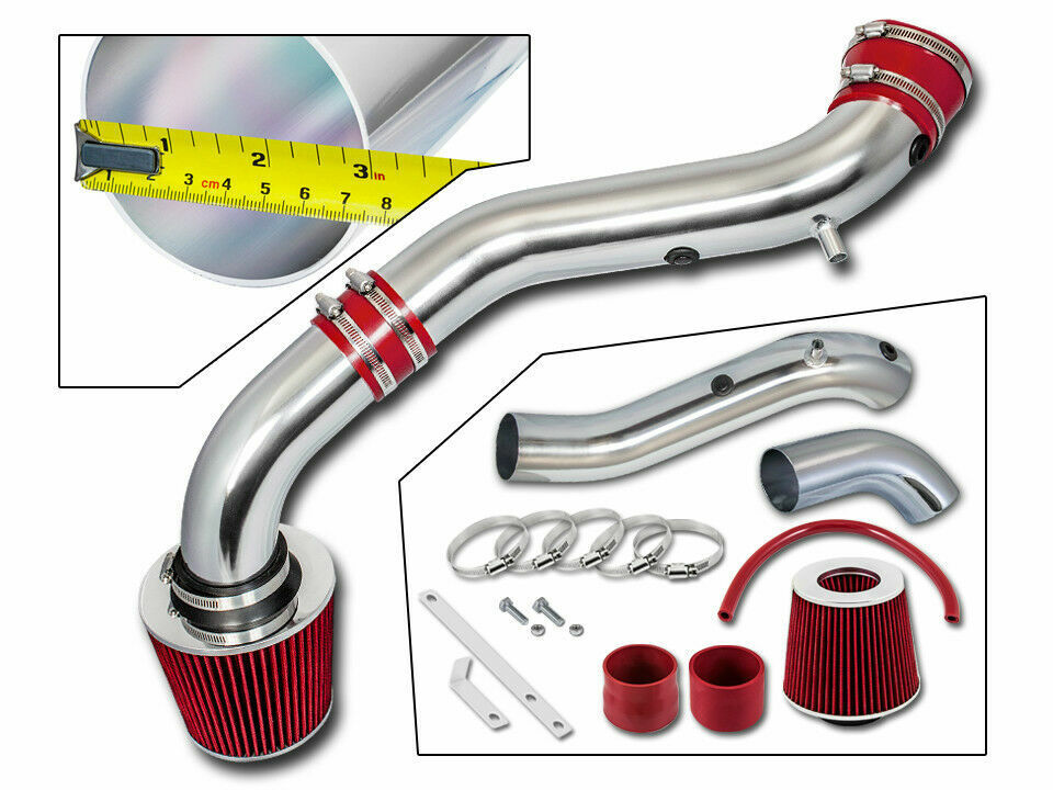 BCP RED 04-09 Durango 3.7L 4.7L 5.7L Cold Air Intake Induction Kit + Filter