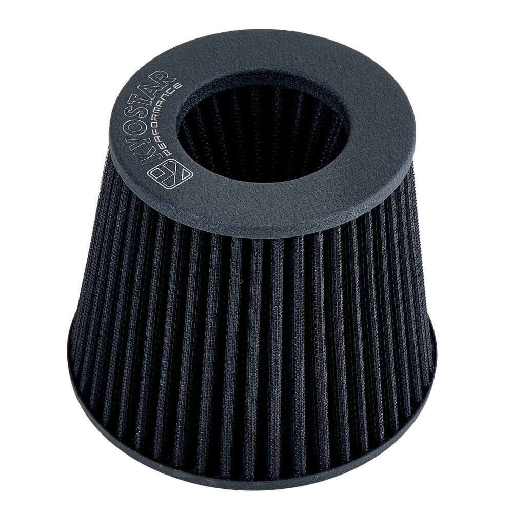 KYOSTAR High Power 3\'\' Inlet Short Ram Cold Air Intake Cone Filter For Universal