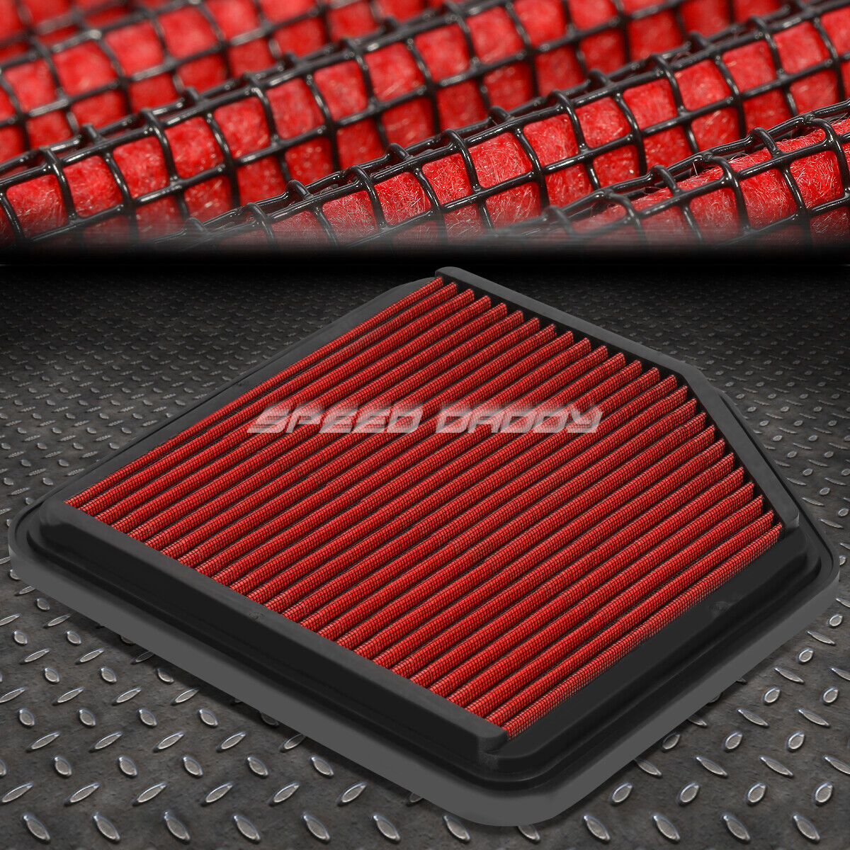 FOR 06-13 LEXUS IS250/IS350 RED REUSABLE&WASHABLE HIGH FLOW PANEL AIR FILTER
