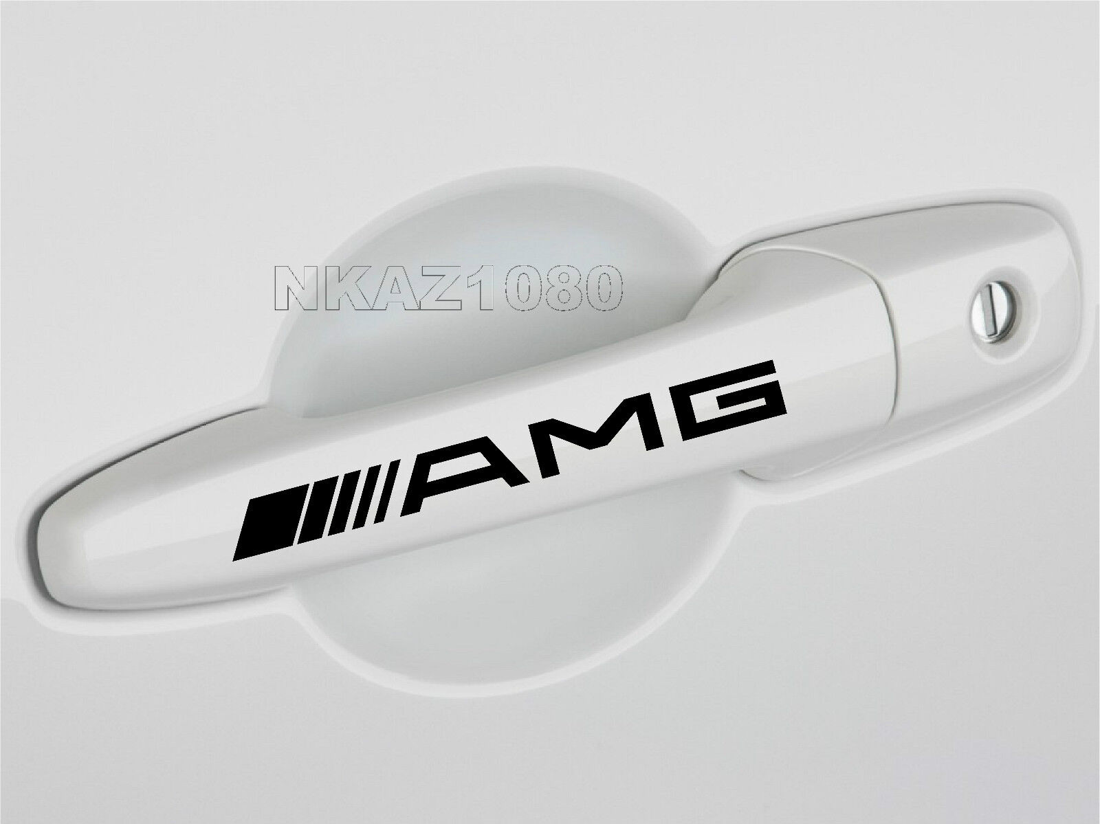 AMG Mercedes Benz Vinyl Door handle Decal Sport Racing sticker emblem BLACK