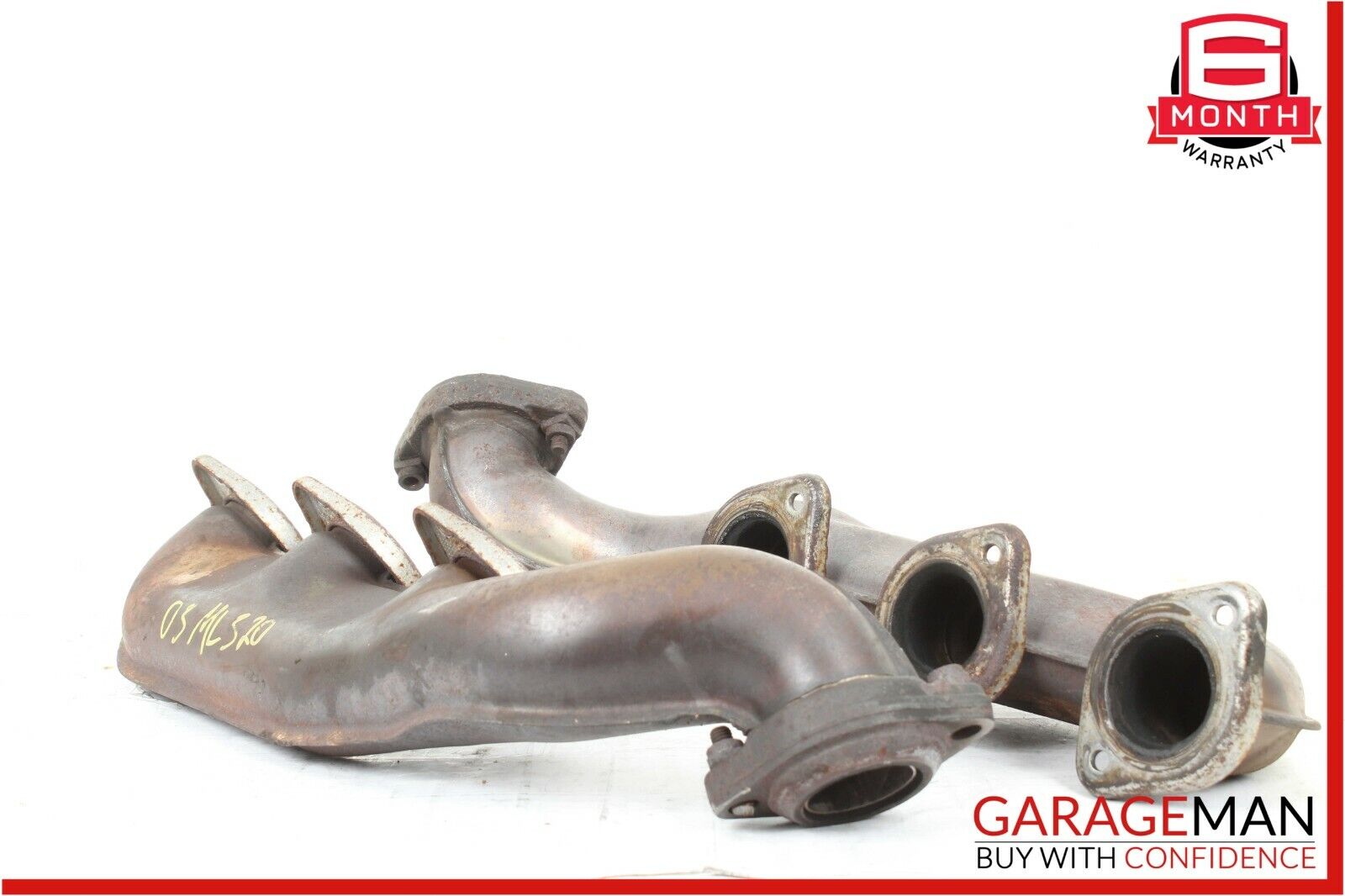 98-03 Mercedes W163 ML320 3.2 Left & Right Side Exhaust Manifold Header Pipe Set