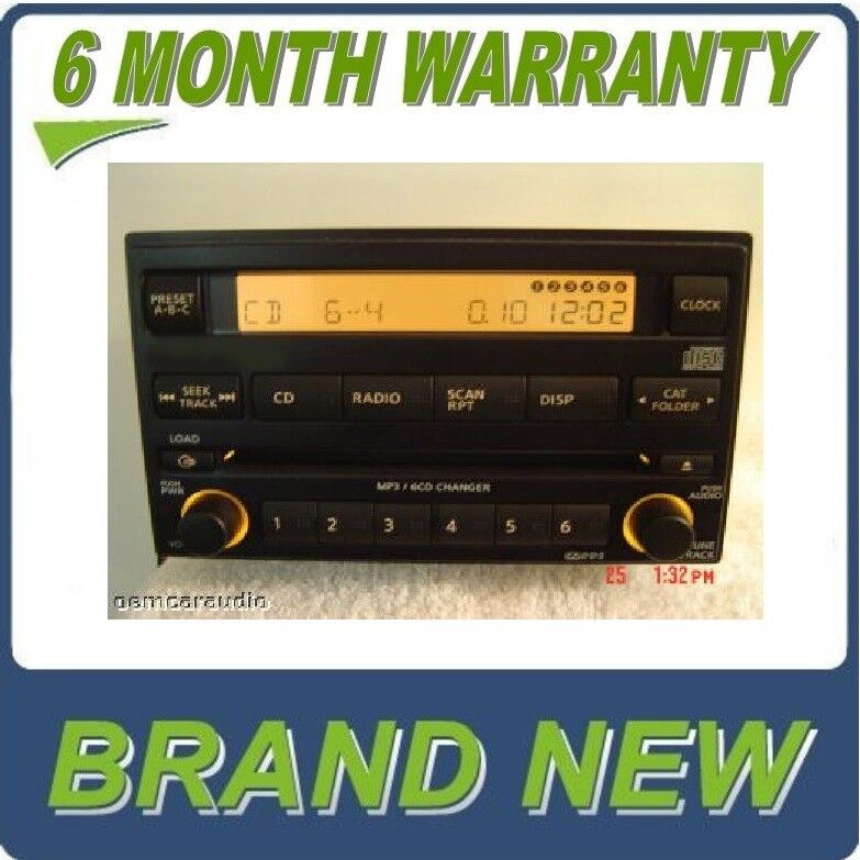 NEW 05 06 07 NISSAN Frontier Xterra RDS Radio 6 Disc MP3 CD Changer Player