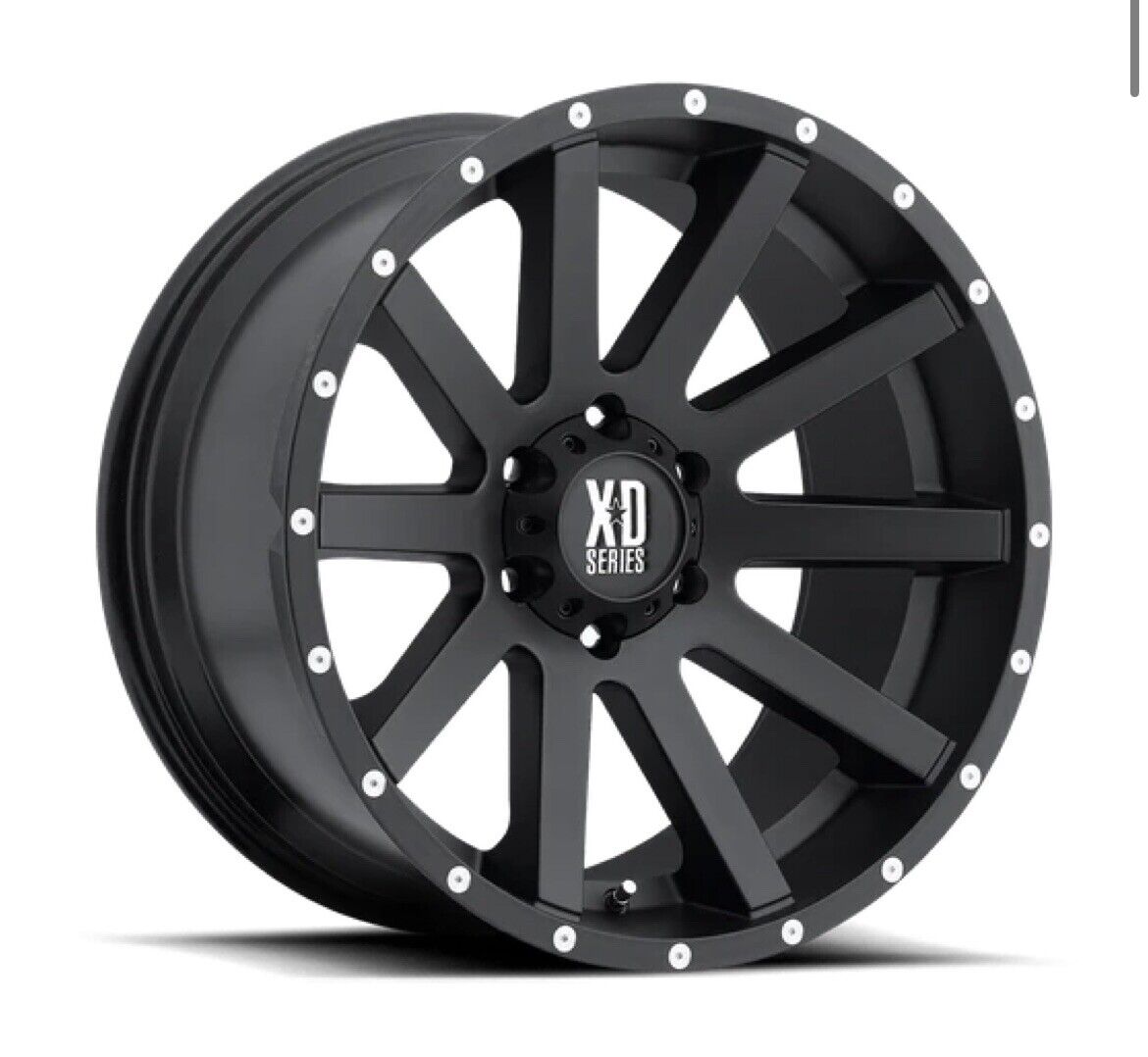 XD Wheels XD818 HEIST - Satin Black 20x12 8x6.5 LUG