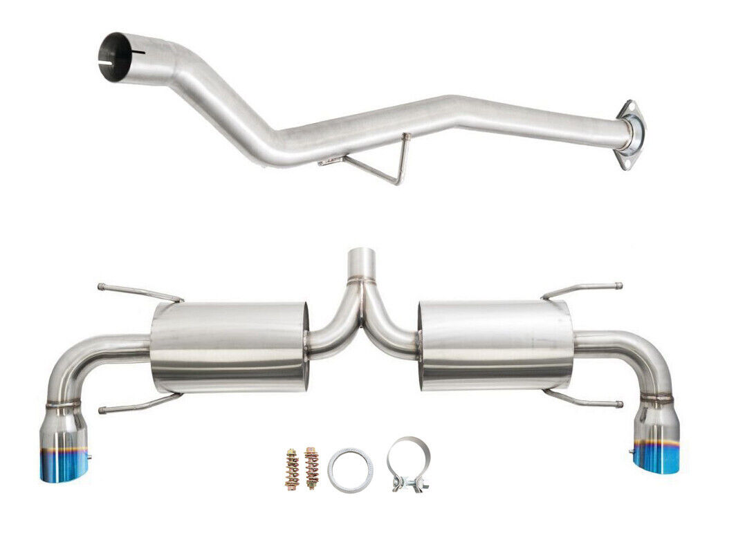 MEGAN RACING OE-RS CATBACK EXHAUST BLUE TIP FOR 04-08 MAZDA RX8 SE3P 13B-MSP