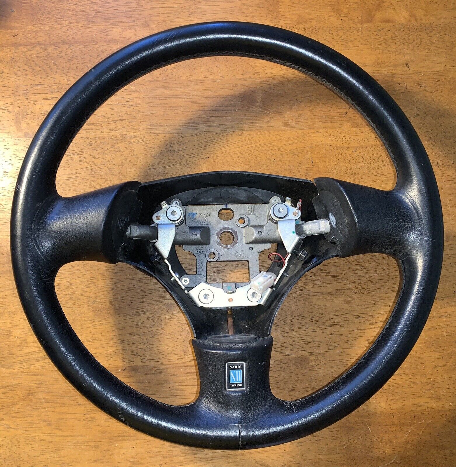JDM OEM 99-05 Mazda Miata MX5 NB NB1 NB2 Nardi Black Leather Steering Wheel