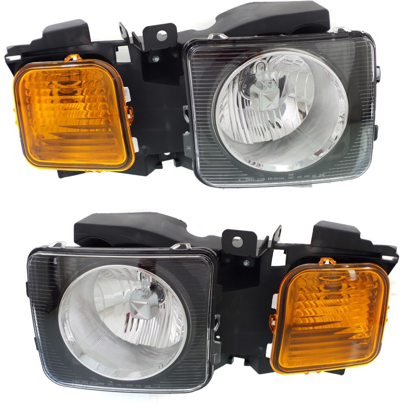 Headlight Set For 2006-2010 Hummer H3 2009-2010 H3T Left & Right w/ bulb