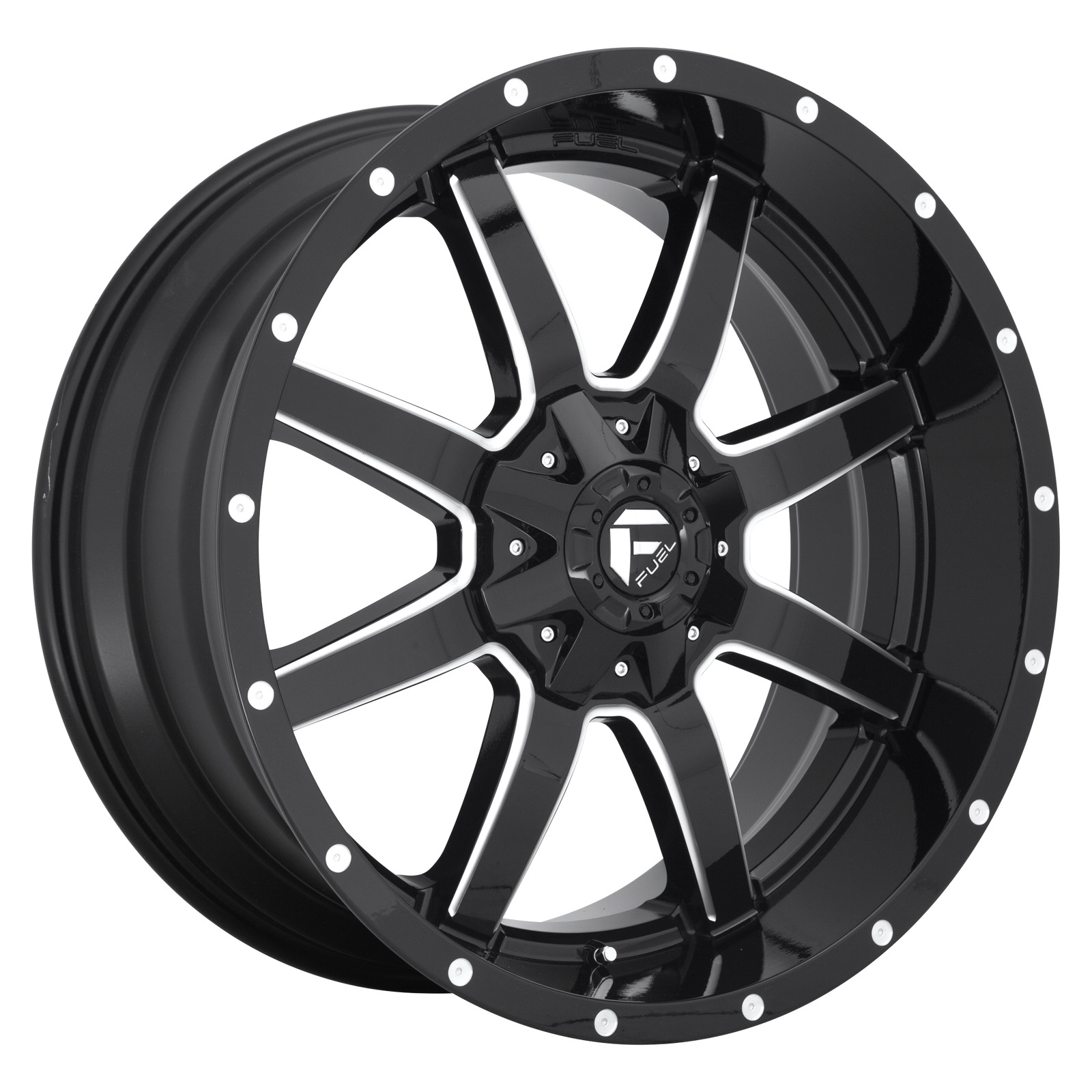 1 New 18X9 6X135/6X139.7 1 Fuel 1PC D610 Maverick Gloss Black Milled Wheel/Rim