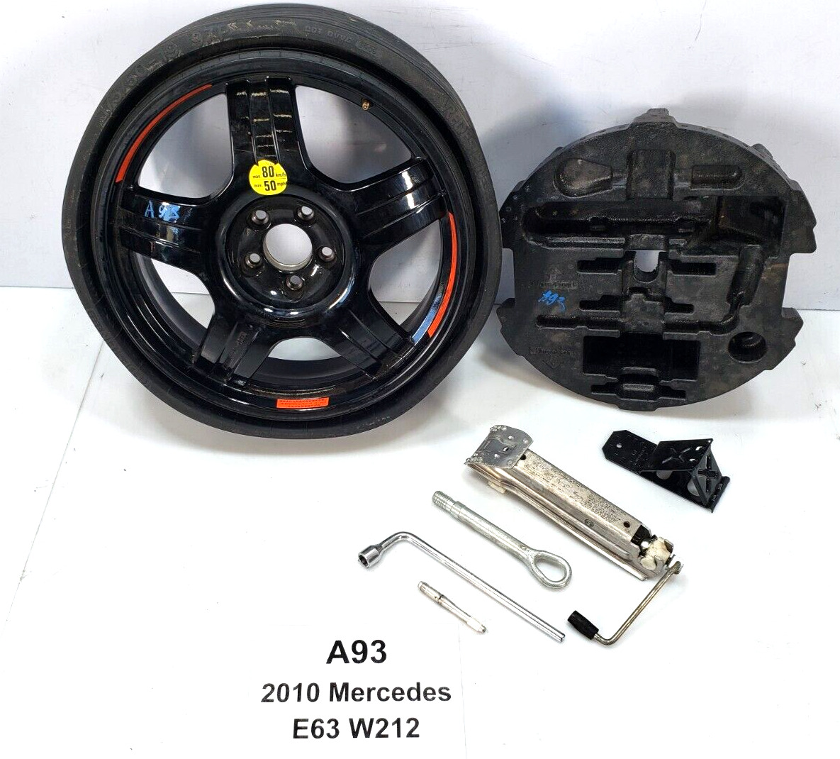 ✅ 2010-2016 OEM Mercedes W212 E63 AMG Emergency Spare Tire Wheel Rim