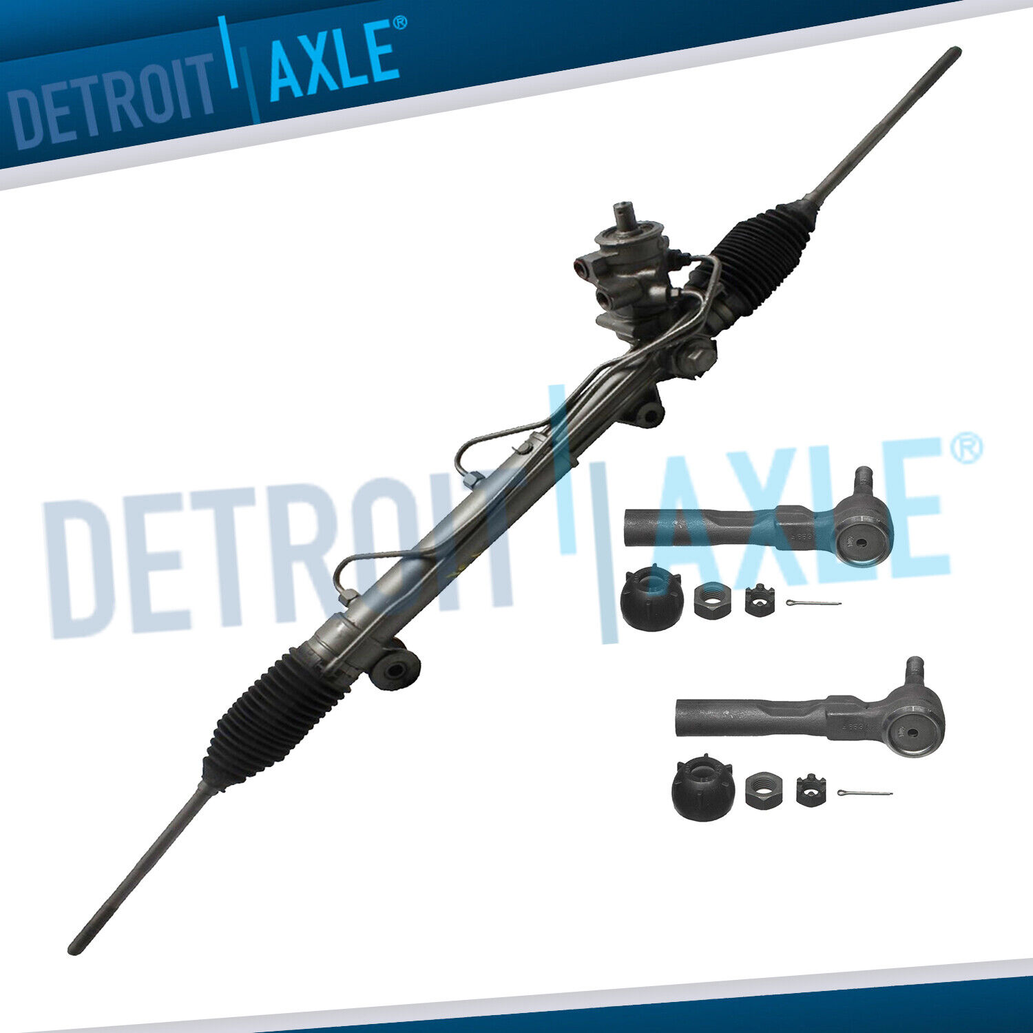 Rack and Pinion + Outer Tie Rod for 1995 - 2005 Chevy Cavalier Pontiac Sunfire