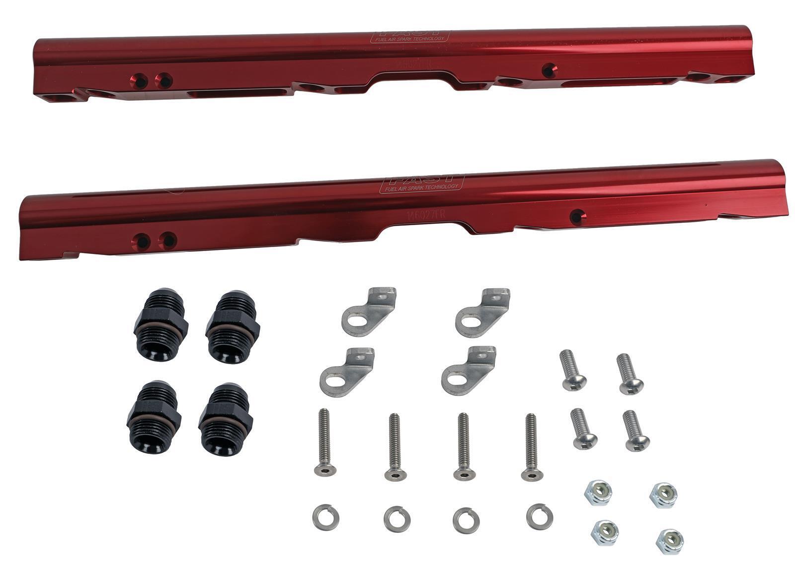 FAST Fuel Rails Billet Aluminum Red Chevy LS2 Engine LSXR 102mm Intake Kit
