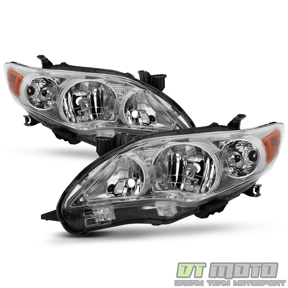 For 2011 2012 2013 Toyota Corolla Headlights Headlamps Replacement Left+Right