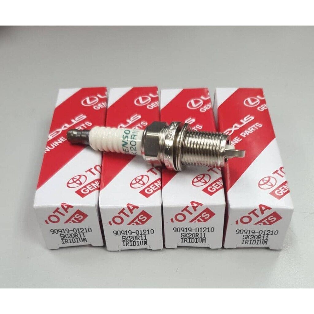 4pcs Genuine DENSO Iridium Spark Plugs OEM 90919-01210 SK20R11 3297 for Toyota