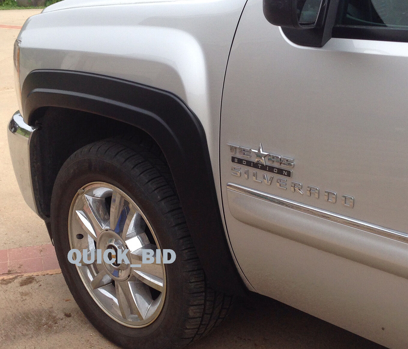 Factory Style Fender Flares for 2007-2013 Chevy Silverado 1500 Crew Cab 5.8' Bed