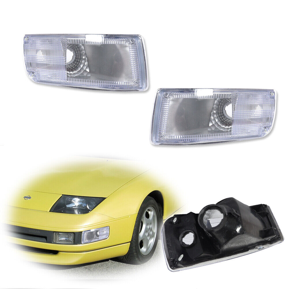 Clear Front Corner Turn Signal Light For 90 91 92 93 94 95 96 Nissan 300ZX Z Z32