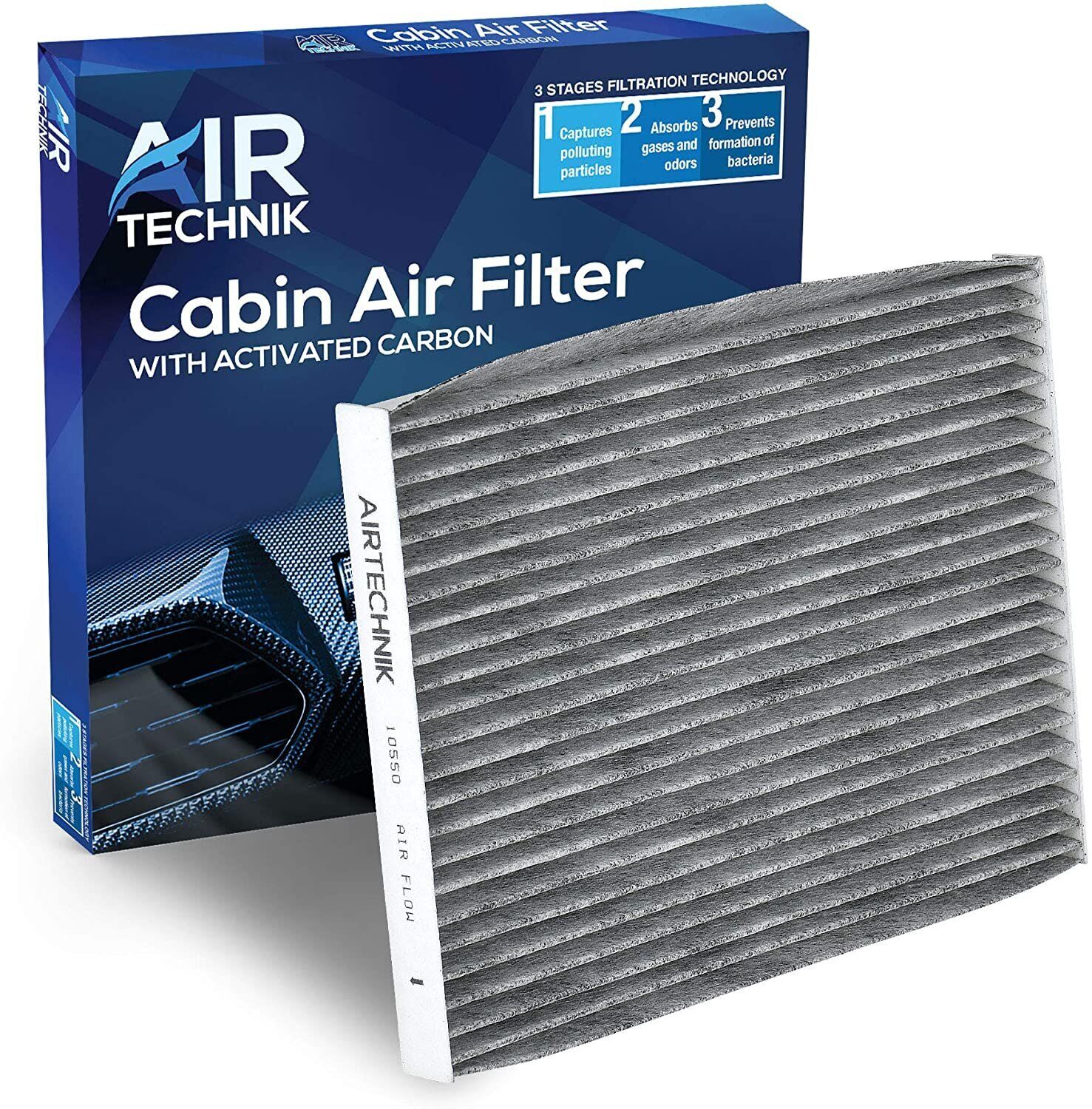 AirTechnik CF10550 Cabin Air Filter w/Activated Carbon | Fits Nissan Rogue...