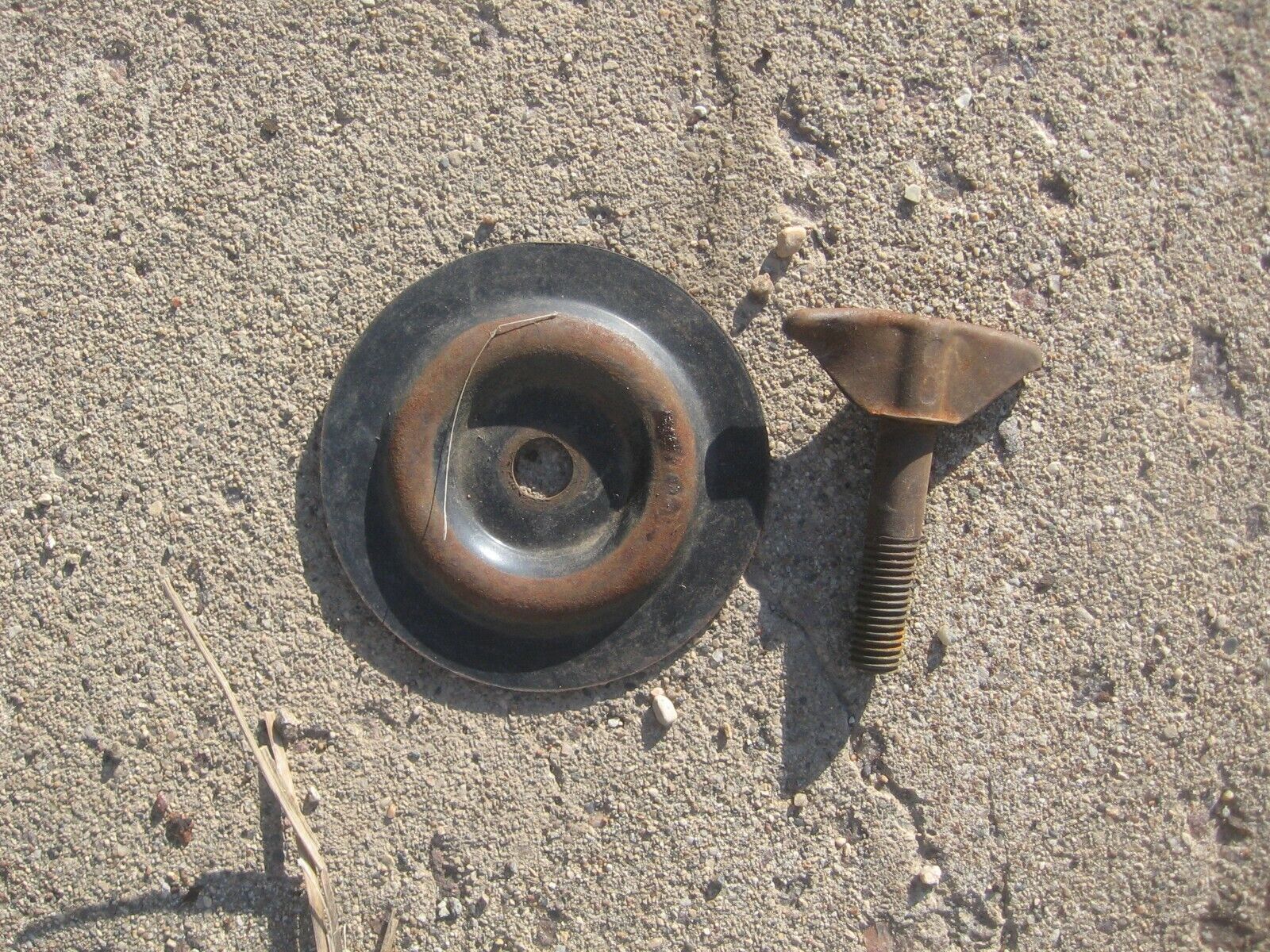 1972 Opel Kadett Asconia spare tire hold down bolt and washer 1970 -66