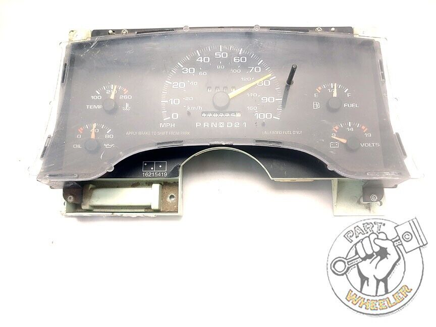 96-97 Chevrolet Blazer S10 Instrument Gauge Cluster Speedometer 16213755
