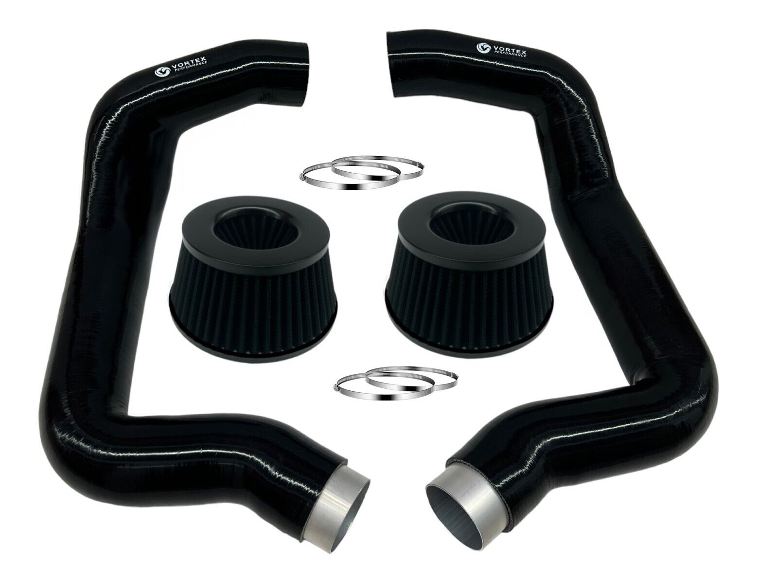 for BMW F90 M5 M8 G30 M550I Full Front Mount air intake - BLACK (2 air filters)