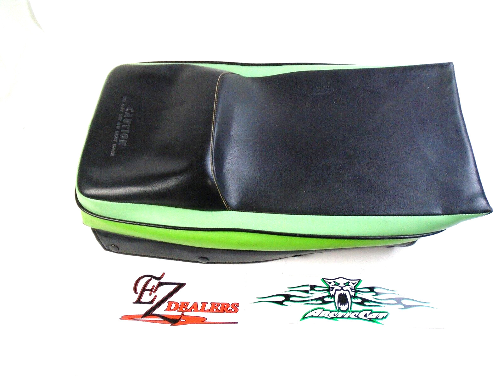 Kitty Cat Snowmobile Seat Cover only 1980 to 1992 OEM Arctic Cat 2 Tone Green