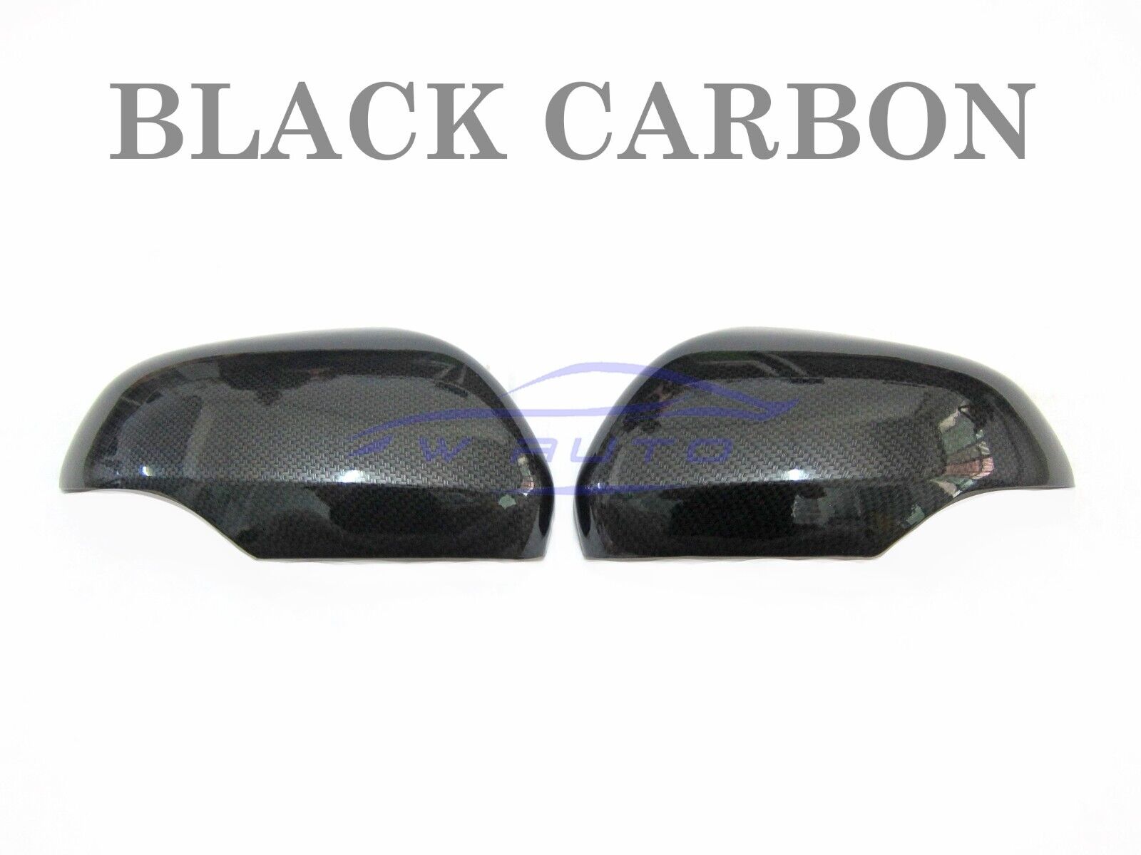 Black Carbon Side Mirror Trims Cover Fit Mitsubishi L200 Triton MR GLS 2019 2023