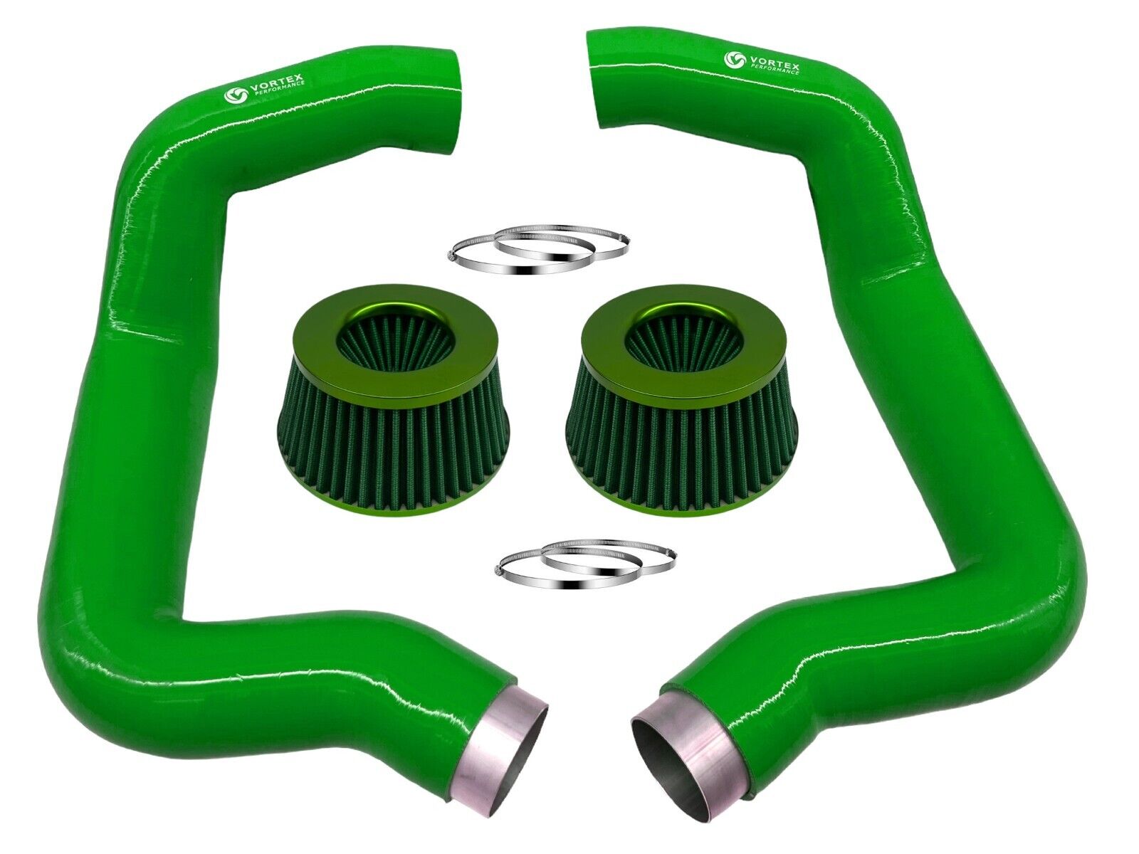 for BMW F90 M5 M8 G30 M550I Full Front Mount air intake - GREEN (2 air filters)
